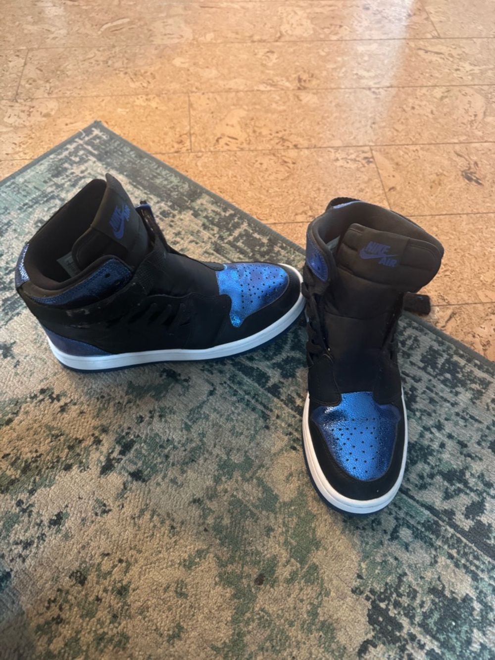 Jordan Wmns Air Jordan 1 Nova XX in Black and Game Royal - Picture 7 of 13